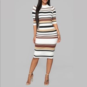 Stripe Sweater Dress